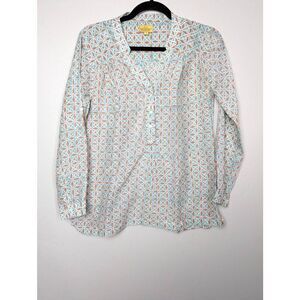 Roberta Roller Rabbit cotton silk top Small